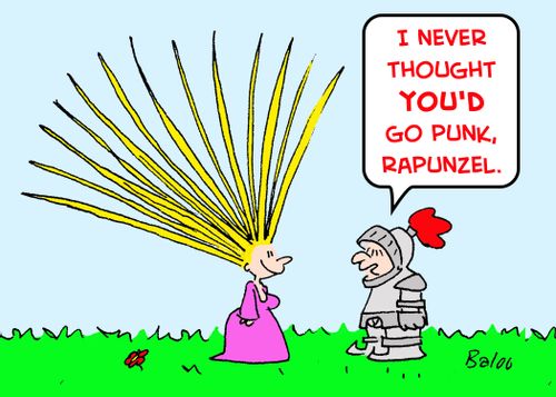 'I never thought YOU'D go punk, Rapunzel.'