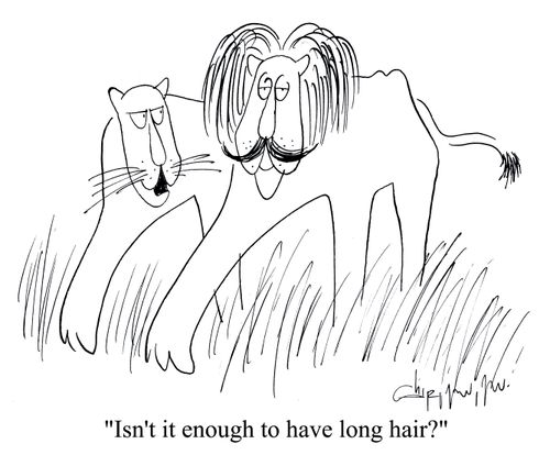 'Isn't it enough to have long hair?'