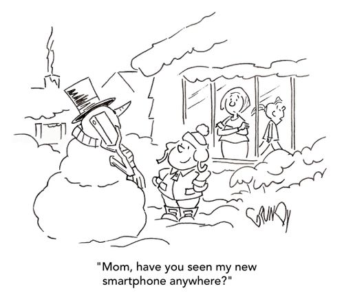 "Mom, have you seen my new smartphone anywhere?"