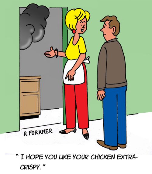 "I hope you like your chicken extra-crispy."