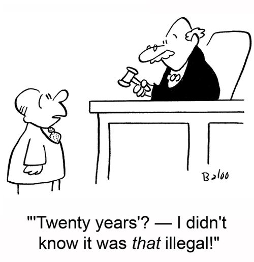''Twenty years'? -- I didn't know it was THAT illegal!'
