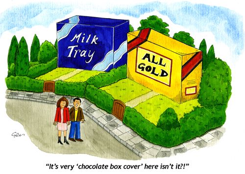 'It's very 'chocolate box cover' here, isn't it?'