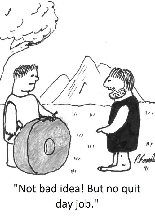'Not bad idea! But no quit day job.'