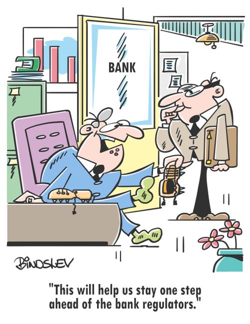 "This will help us stay one step ahead of the bank regulators."