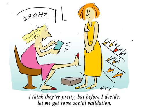 ". . .Before I decide, let me get some social validation."