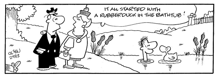 it all started with a rubber duck in the bath tub