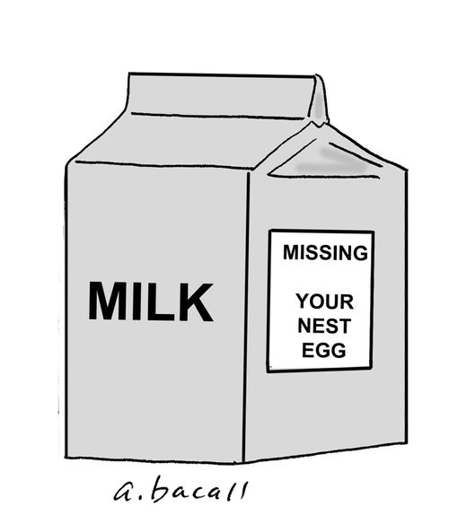 Milk Carton: Missing Your Nest Egg