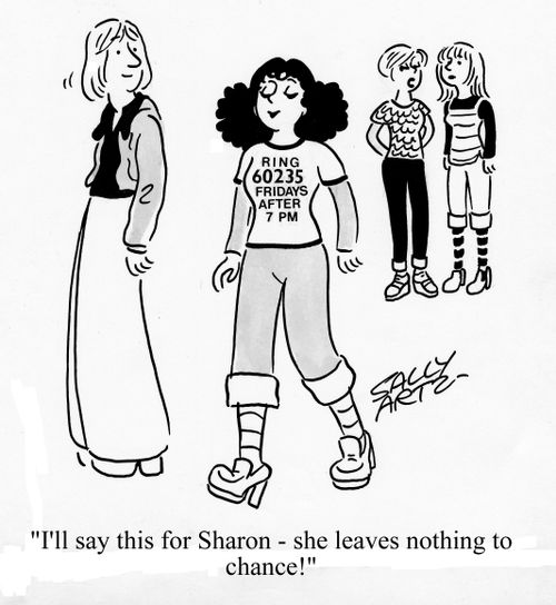 'I'll say this for Sharon - She leaves nothing to chance!'