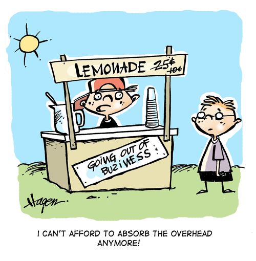 'I can't afford to absorb the overhead anymore!'