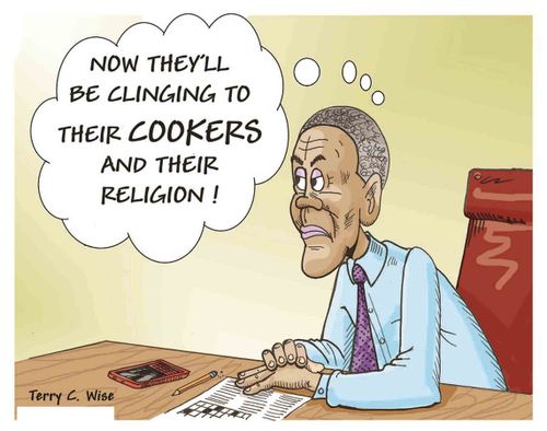 'Now they'll be clinging to their cookers and their religion!'