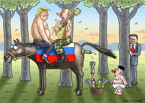 Trump, Putin, Kim Jong Un and Xi Jinping.