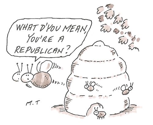 'What d'you mean, you're a Republican?'