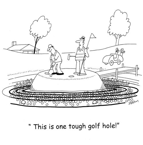 'This is one tough golf hole!'