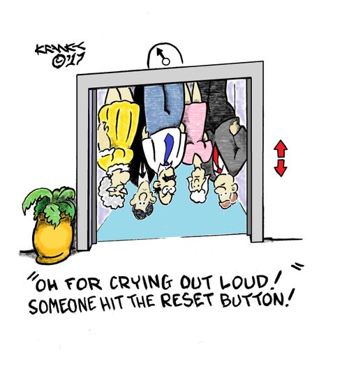 'For crying out loud! Someone hit the reset button!'
