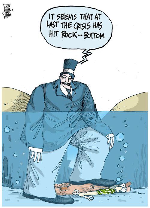 It seems that the crisis has hit rock-bottom.