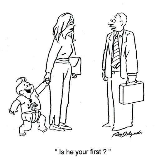 'Is he your first?'