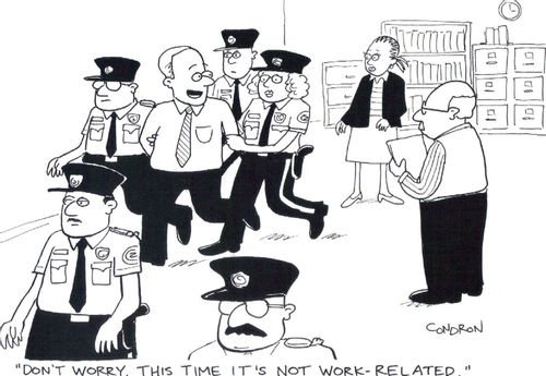 'Don't worry. This time it's not work-related.'