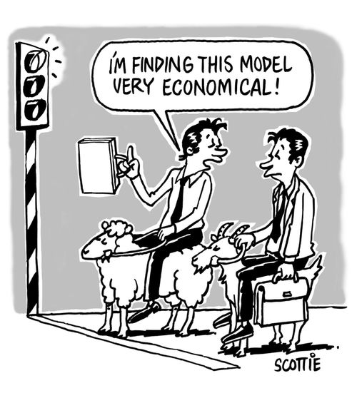 "I'm finding this model very economical!"