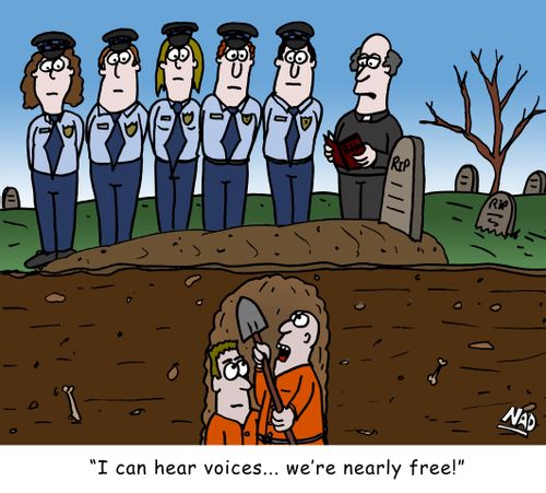 'I can hear voices...we're nearly free.'