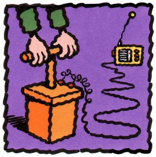 Feelings towards radios #6 Radio about to be blown up.