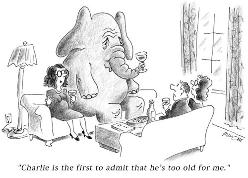 'Charlie is the first to admit that he's too old for me.'