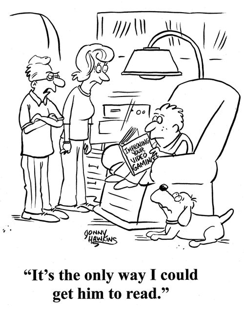 Parent about kid reading 'Improving Your Video Gaming': 'It's the only way I could get him to read.'