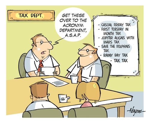 'Get these over to the acronym department A.S.A.P.'