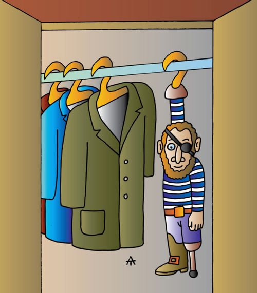 Pirate in cupboard