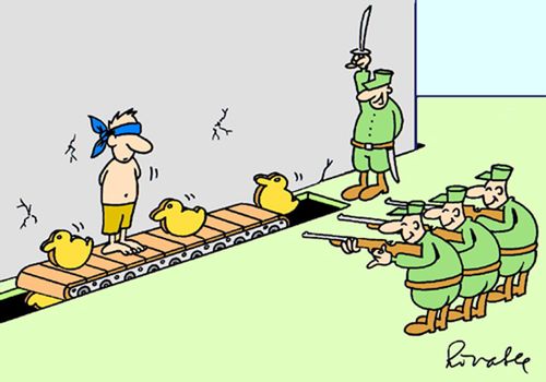 The Firing squad.