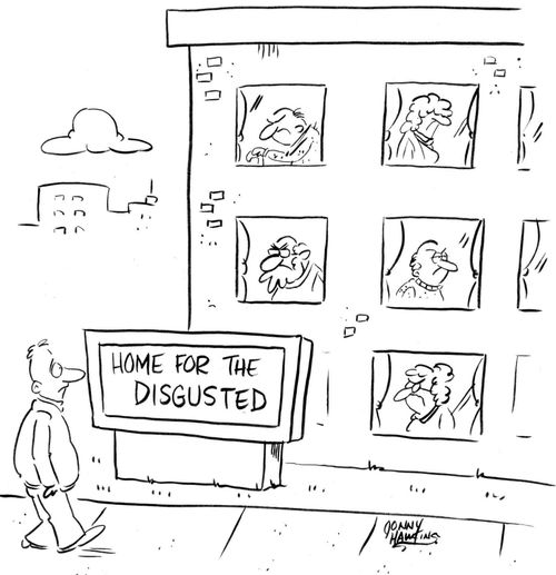 Man sees sign at institution: 'Home for the Disgusted'
