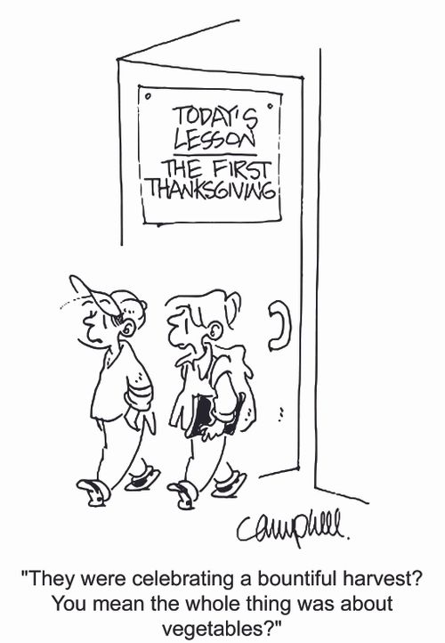 'They were celebrating a bountiful harvest? You mean the whole thing was about vegetables?'