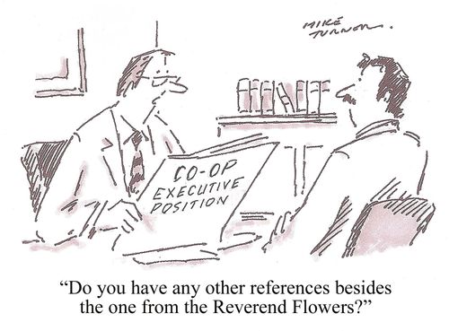 'Do you have any other references besides the one from the Reverend Flowers?'