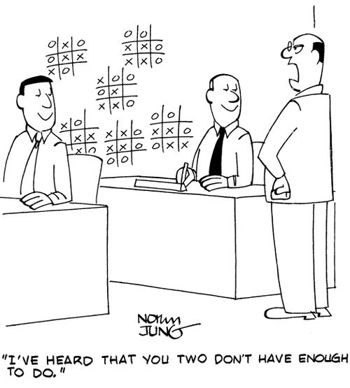 "I've heard that you two don't have enough to do."