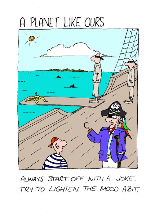 'Always start off with a joke, try to lighten the mood a bit.'