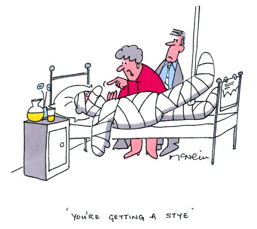 'You're getting a stye.'