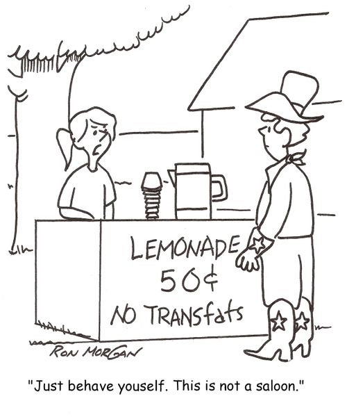 "Just behave yourself. This is not a saloon."