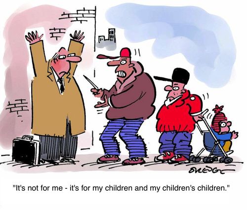 'It's not for me - it's for my children's children.'