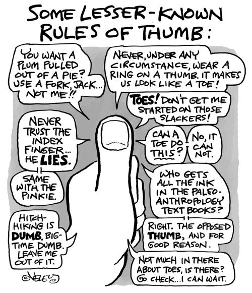 Some Lesser Known Rules of Thumb.