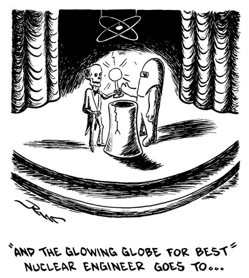 And the glowing globe for best nuclear engineer goes to...