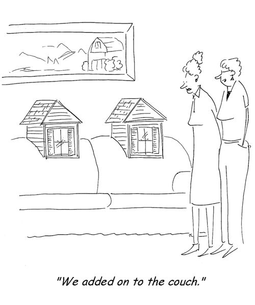 'We added on to the couch.'