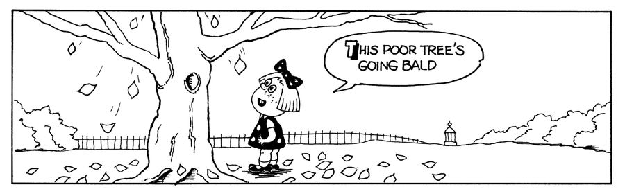 "This poor tree's going bald."