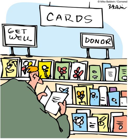 Greeting Cards/Get Well, Donor.
