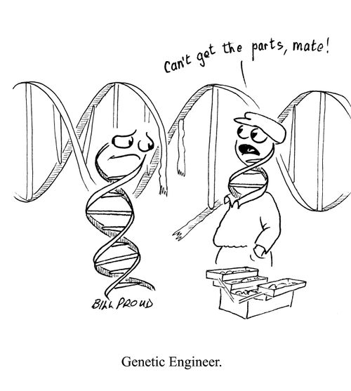 Genetic Engineer - 'Can't get the parts mate!'