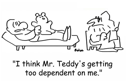 'I think Mr. Teddy's getting too dependent on me.'