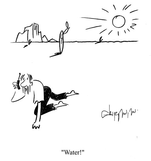 Man on phone: 'Water!'