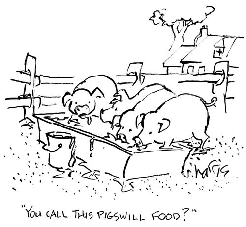 "You call this pigswill food?"