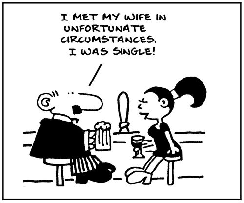 'I met my wife in unfortunate circumstances. I was single.'