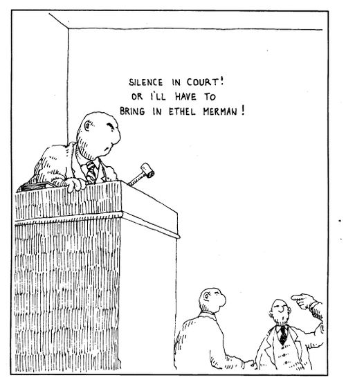 "Silence in court! Or I'll have to bring in Ether Merman!"