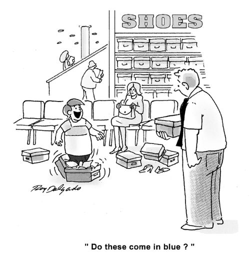 'Do these come in blue?'