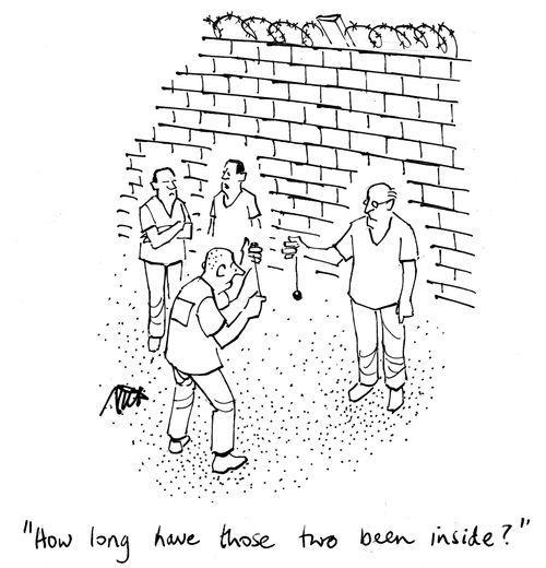 "How long have those two been inside?"